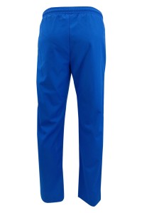 U378  Custom made dark blue sweatpants design rubber band trouser head sweatpants running sweatpants franchise store side view